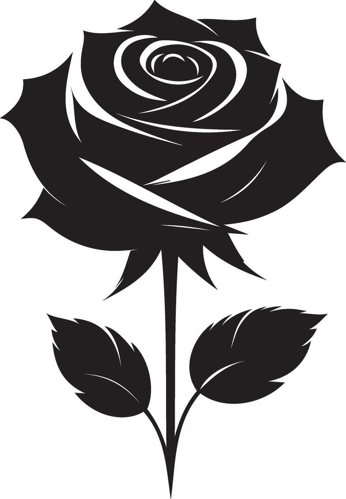 a black and white drawing of a rose with the words roses on it vector