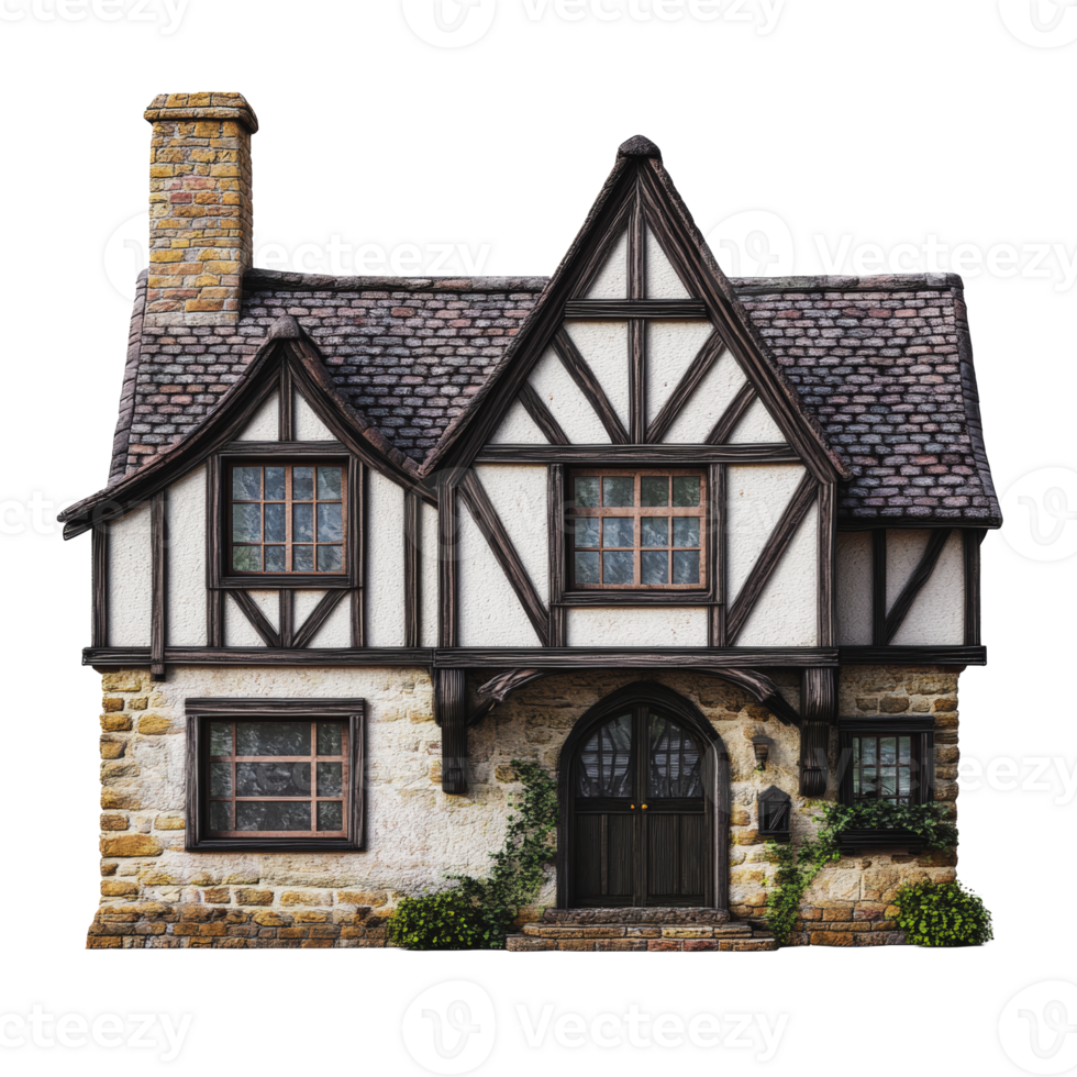 Charming historic cottage in a quaint village png