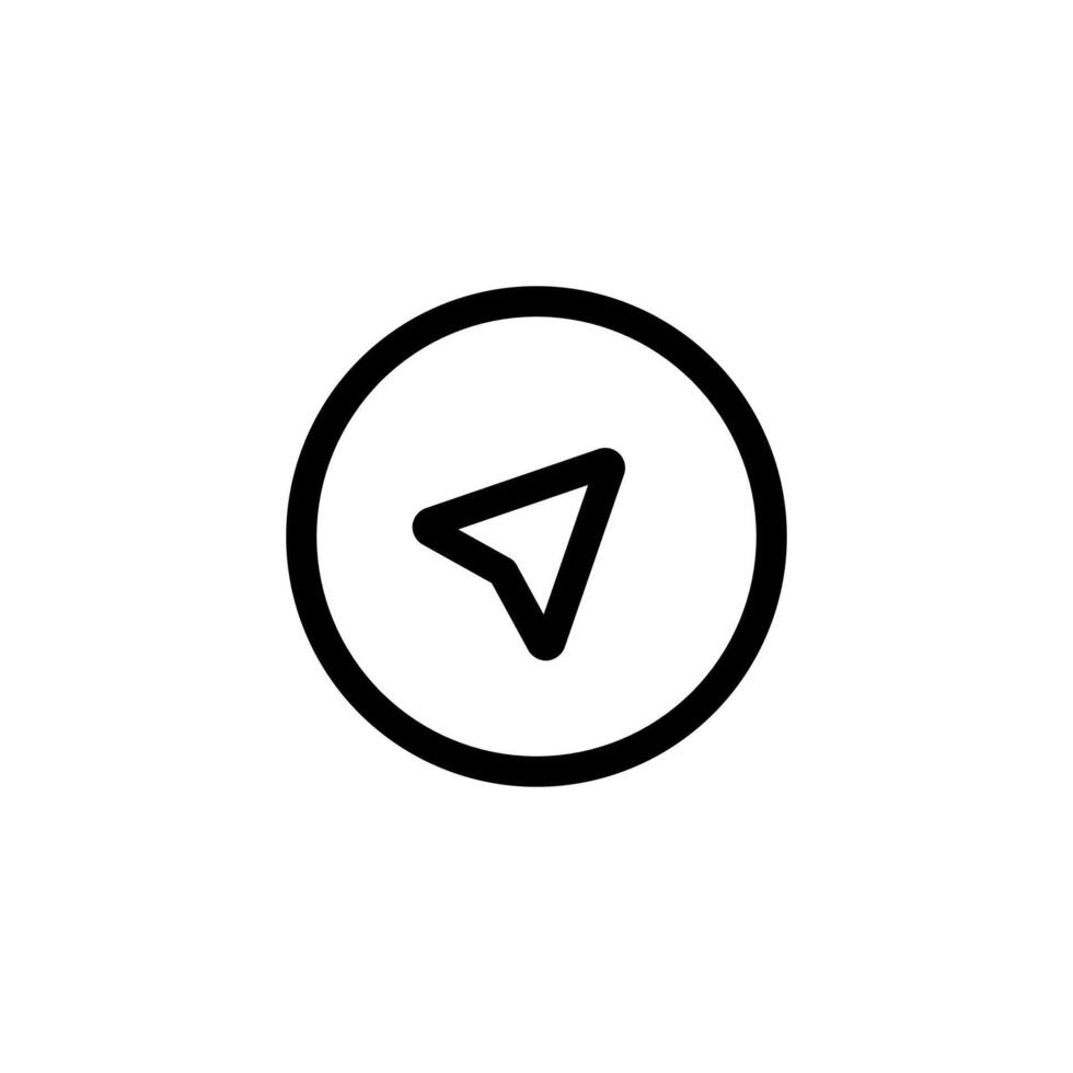 Compass icon. GPS icon. vector