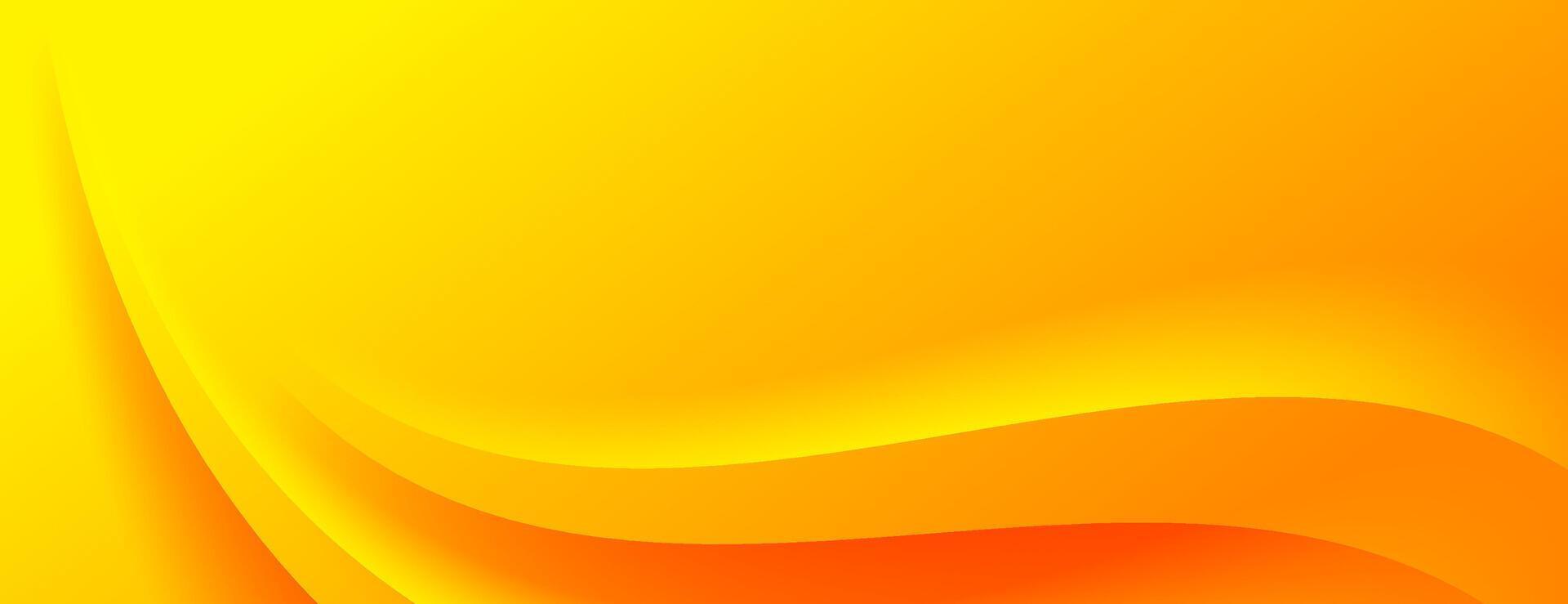yellow orange abstract background with wavy lines texture vector