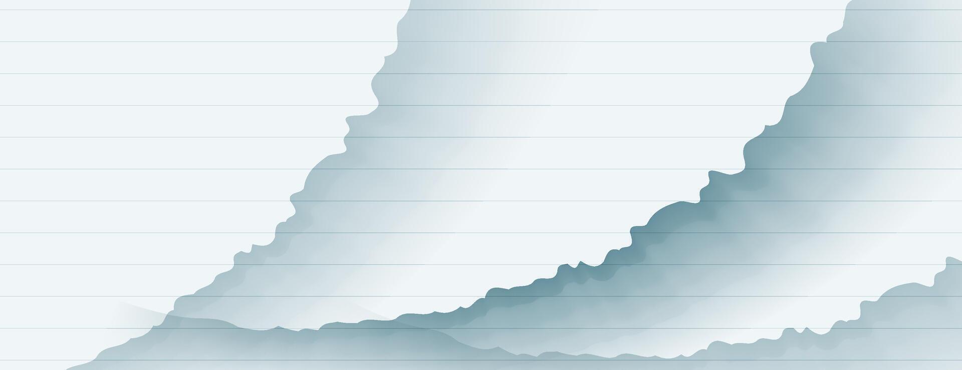white striped paper torn in layers background with grunge vector