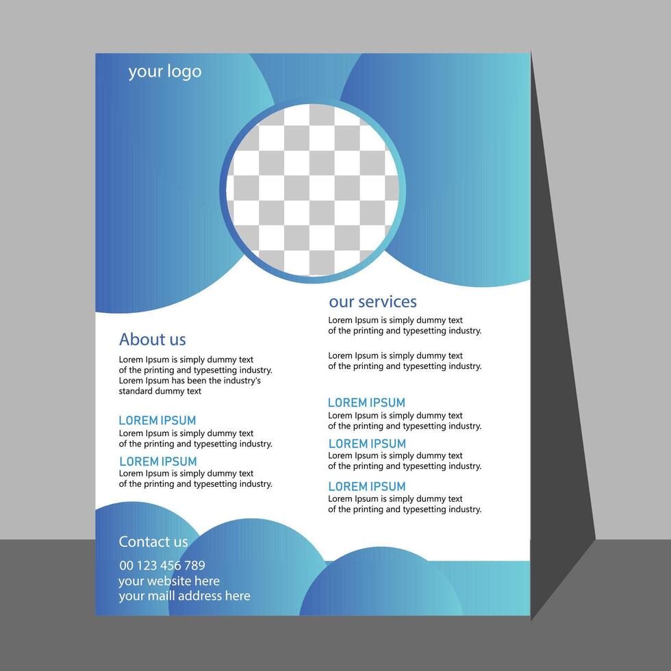 Corporate And Creative Flyer Design Template, Modern And Professional Flyer Design, Simple And Minimal Flyer Template. vector