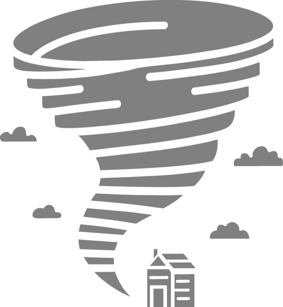 Tornado and House vector