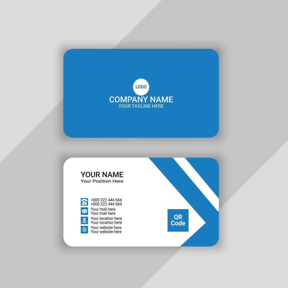 visiting card template design vector