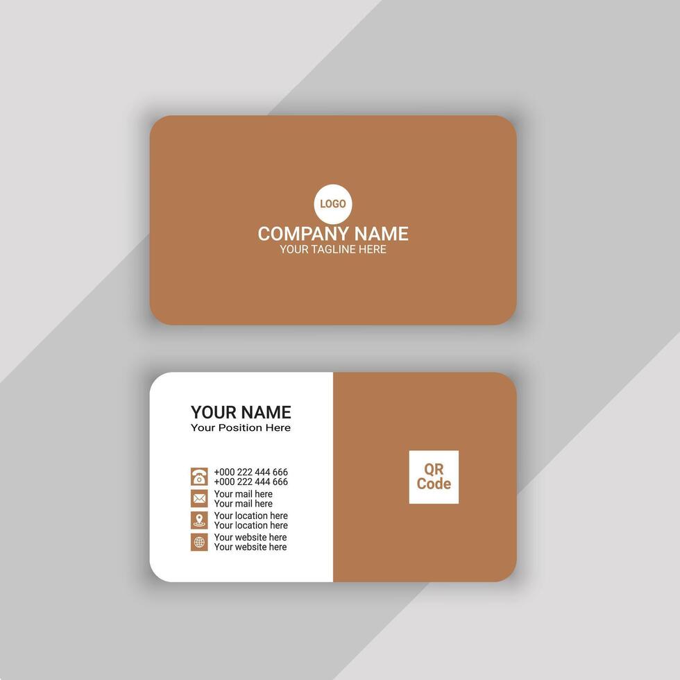 business card template design vector