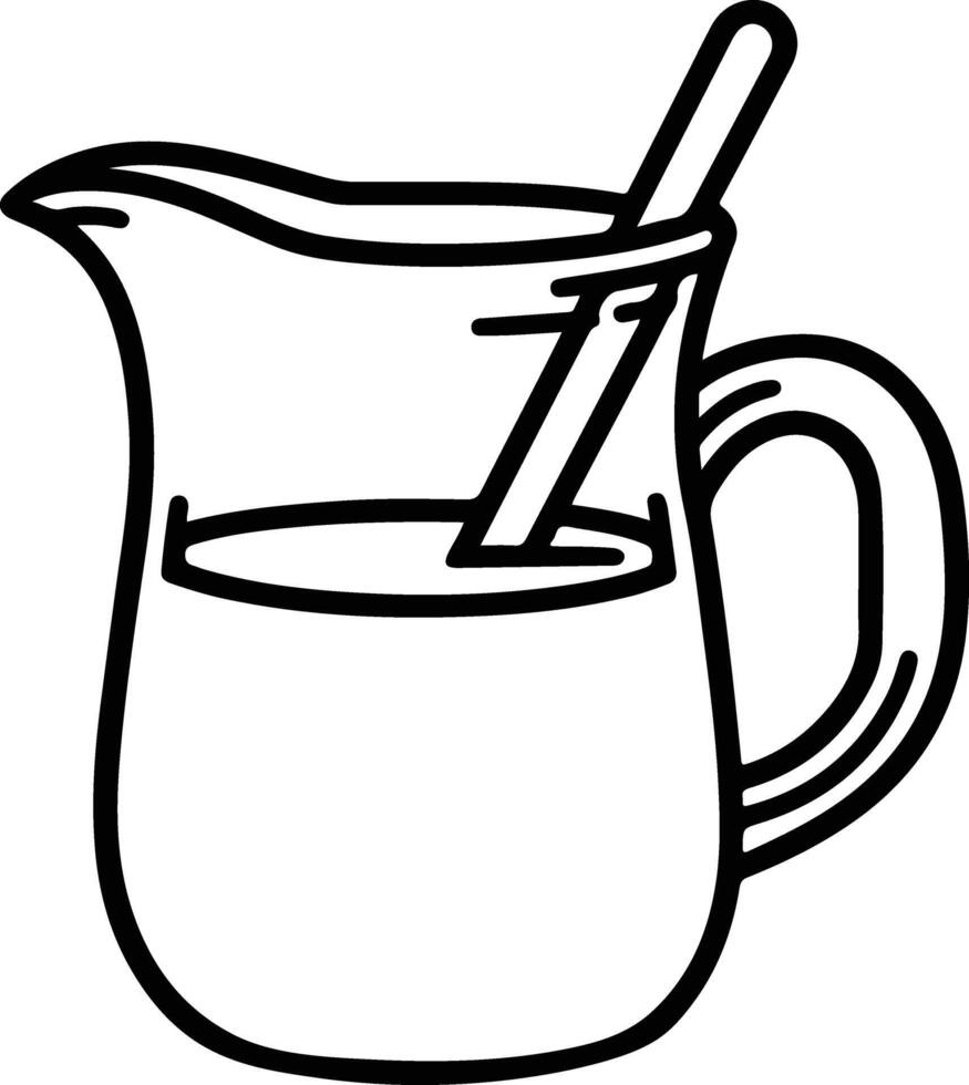 Simple Jar Silhouette Design vector