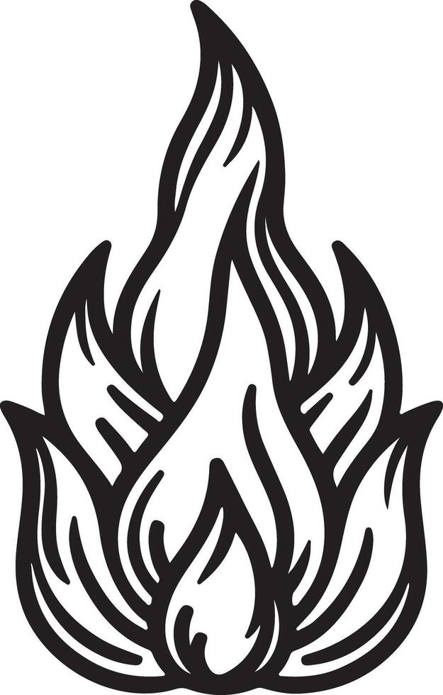 Elegant Flame Shape Design vector