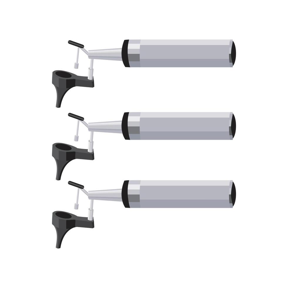 Dental Drill Thin Line Icon - Editable Stroke vector