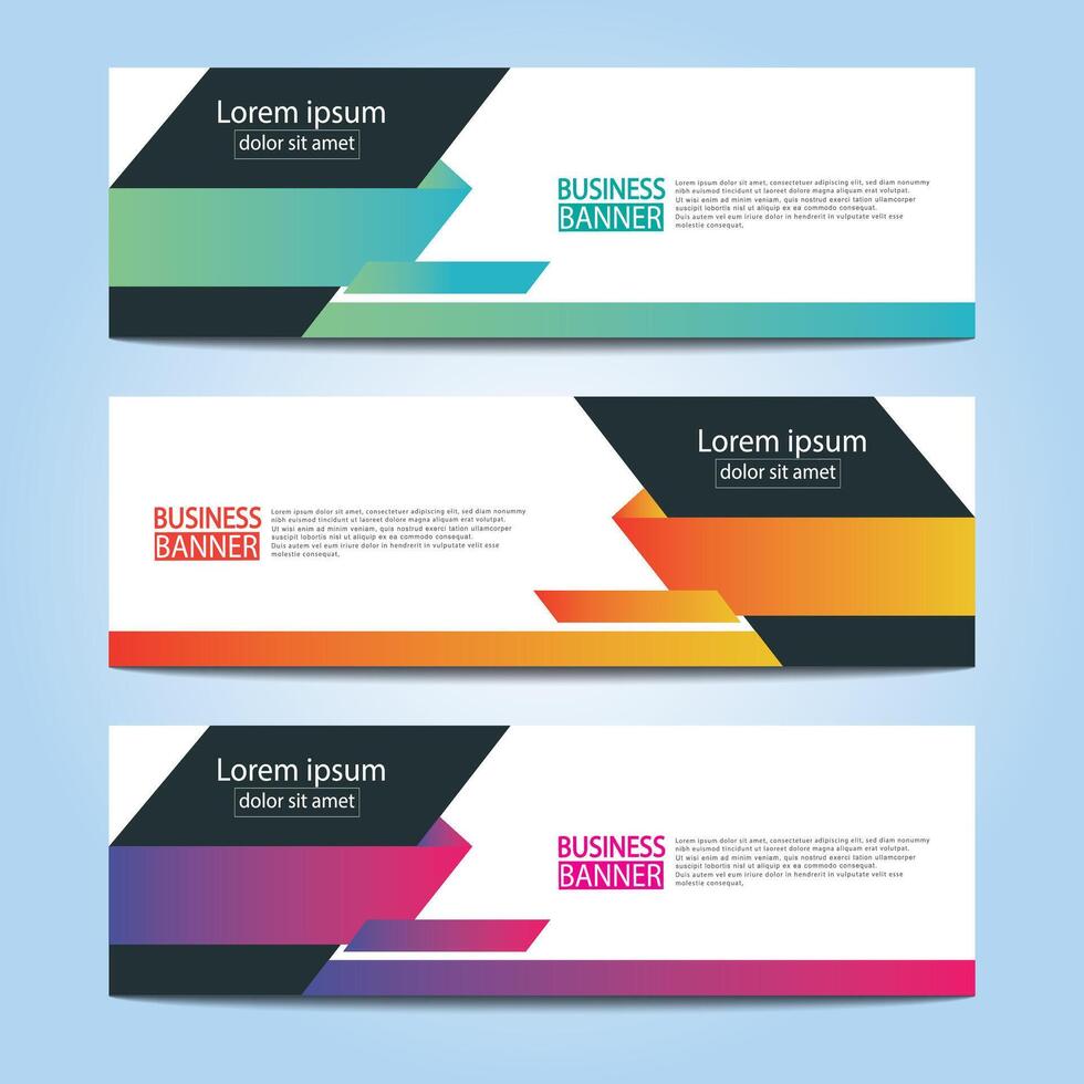 Banner templates design. modern banner. vector