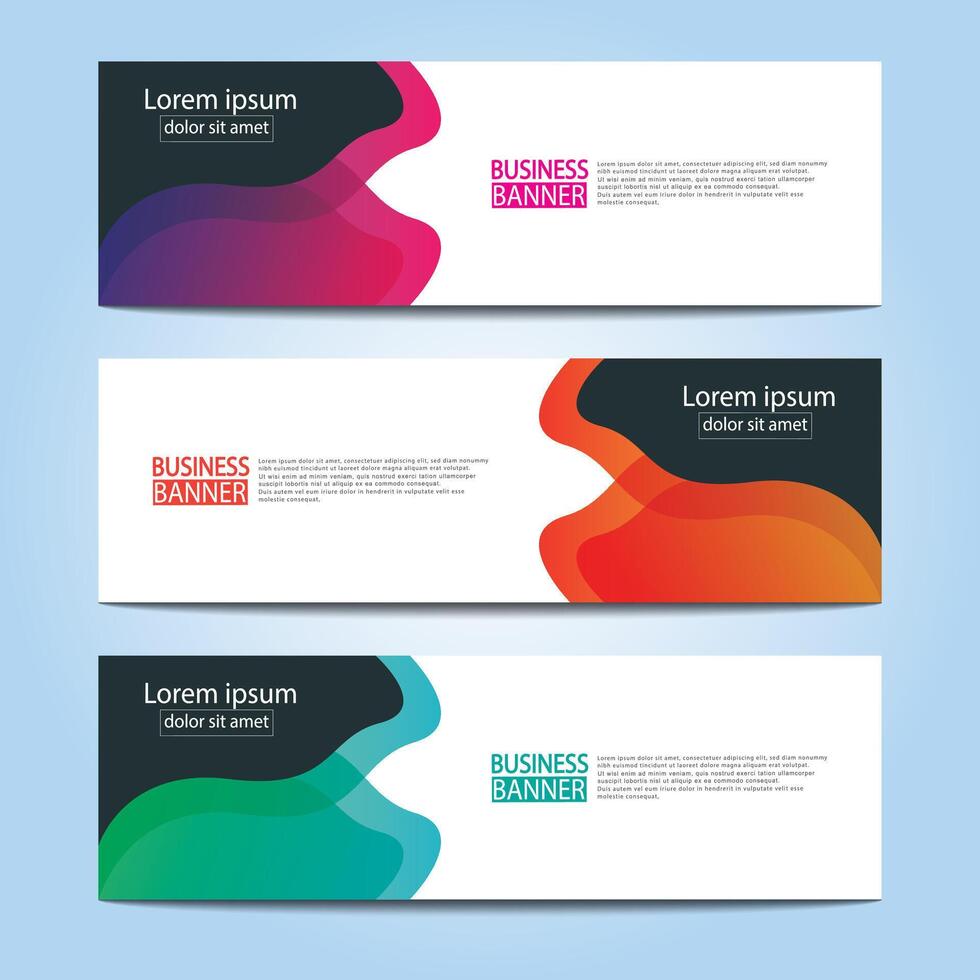 Banner templates design. modern banner. vector