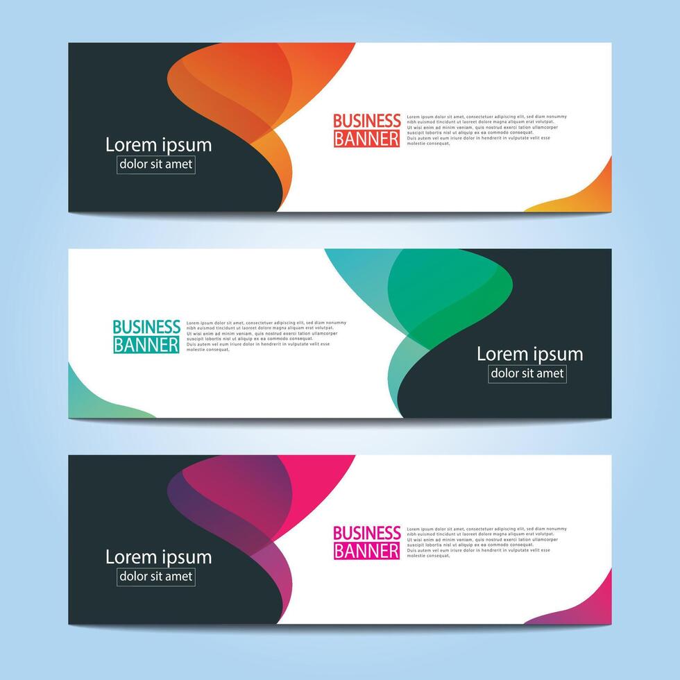 Banner templates design. modern banner. vector