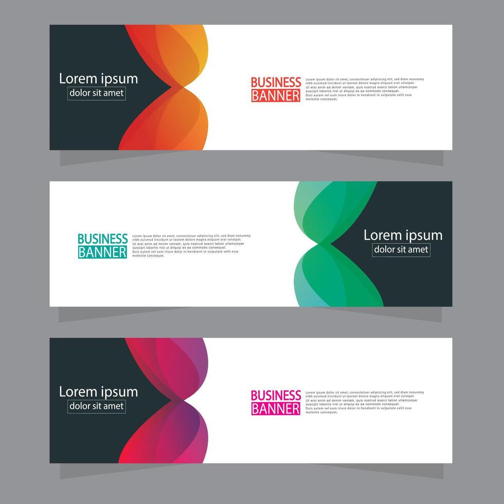 Banner templates design. modern banner. vector