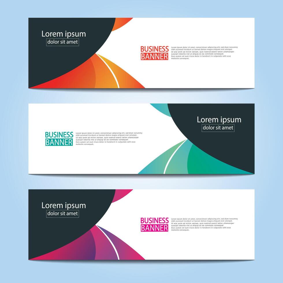 Banner templates design. modern banner. vector
