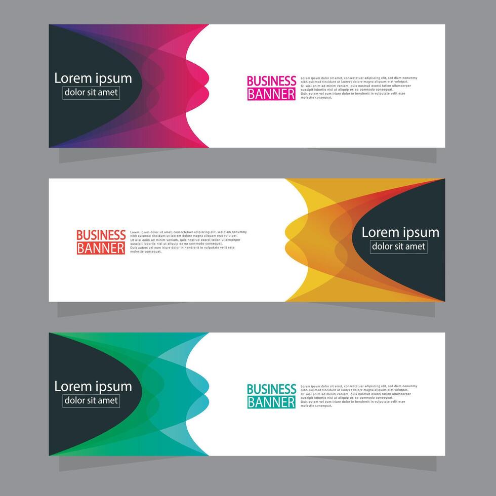 Banner templates design. modern banner. vector