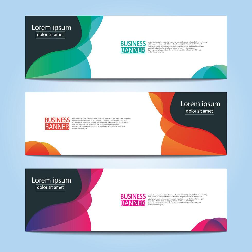 Banner templates design. modern banner. vector