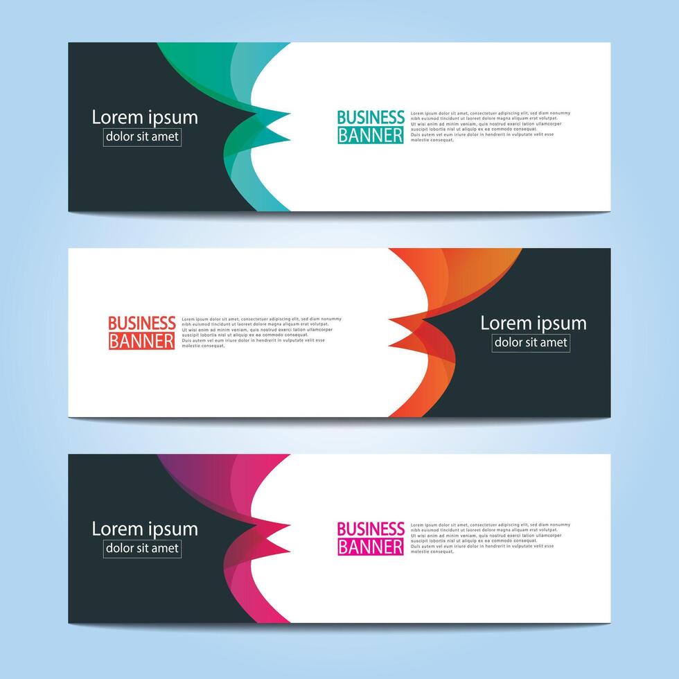 Banner templates design. modern banner. vector