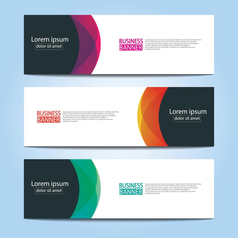 Banner templates design. modern banner. vector
