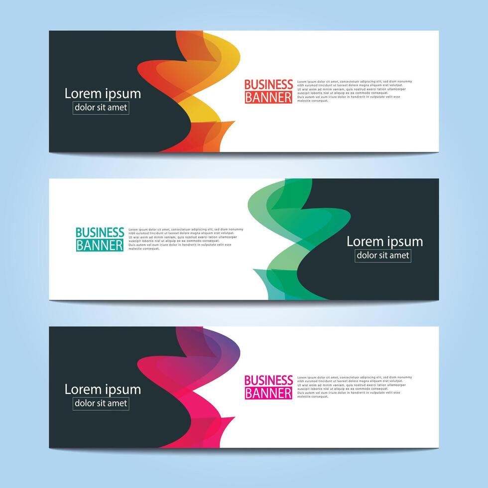 Banner templates design. modern banner. vector