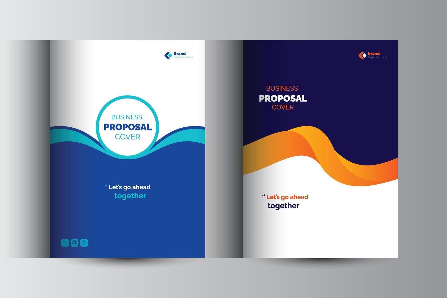 Proposal cover Design Template concepts vector