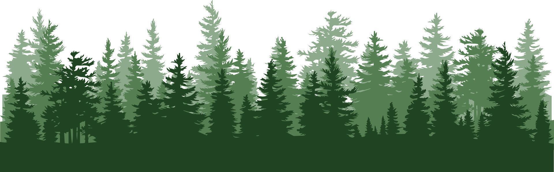 natural forest trees wood green black icon beautiful. vector