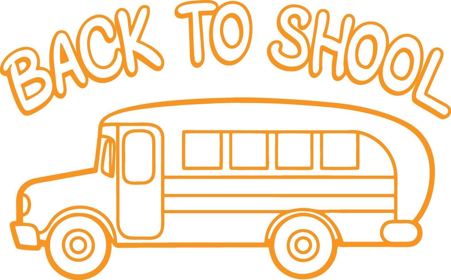 Back to school Illustration With White Background. vector