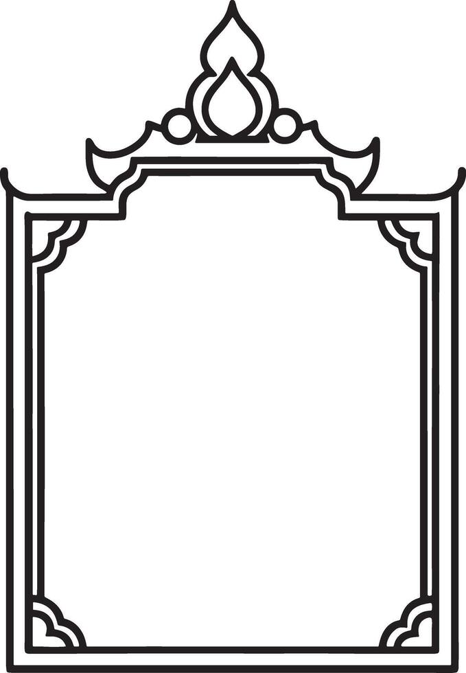 Template of Decorative vintage frames,borders . White Background and illustration. vector