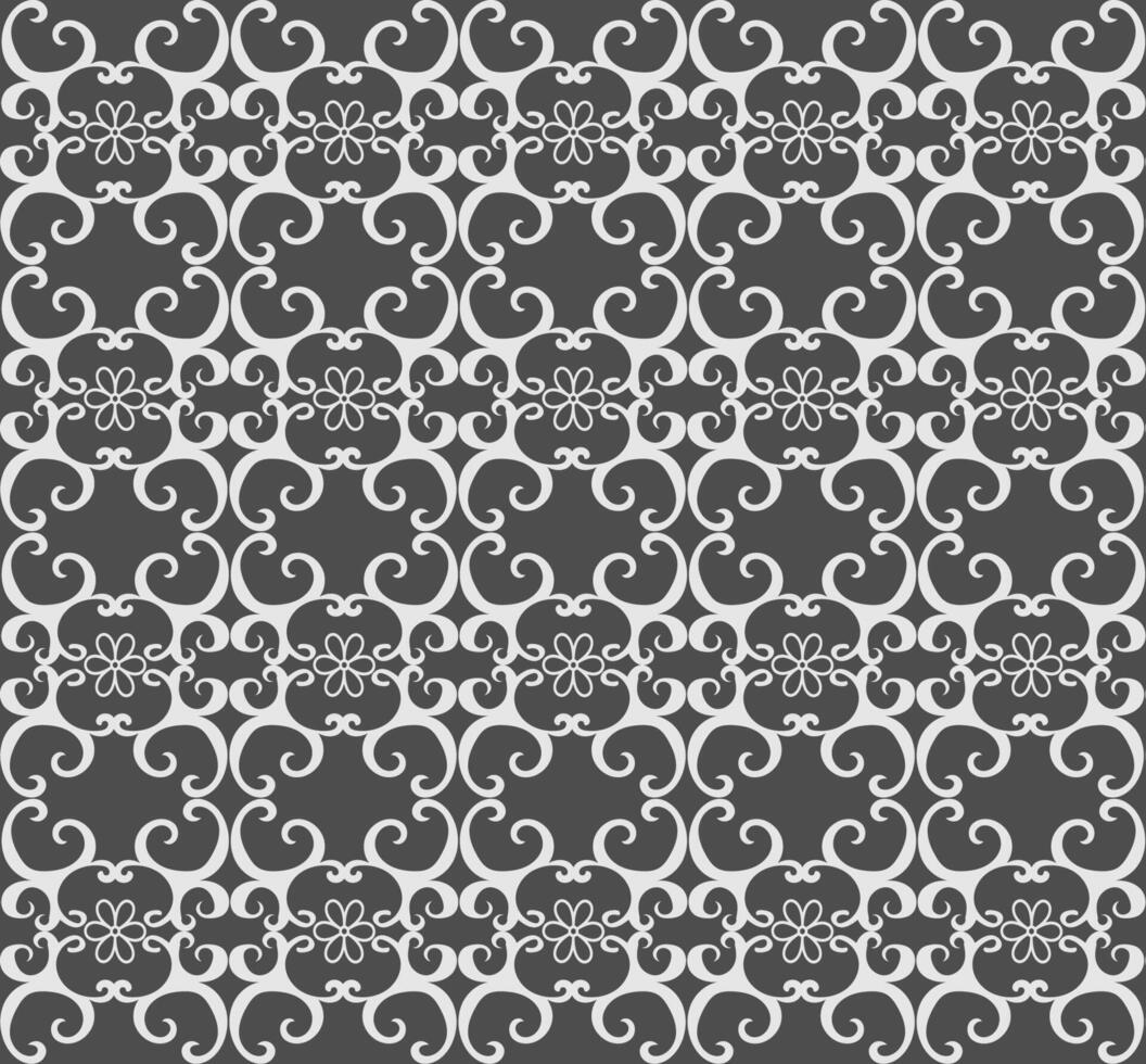 Beautiful seamless pattern in the form of a lattice on a gray background vector