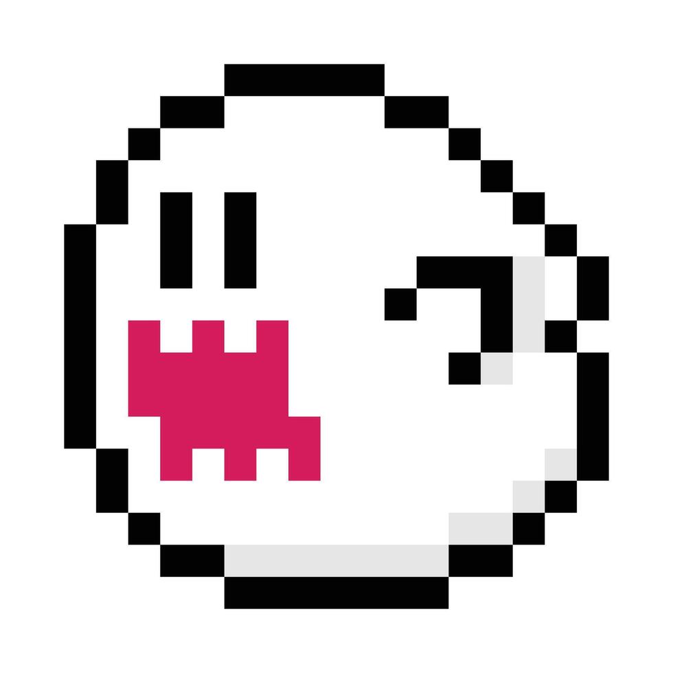 Ghost Game Pixel vector
