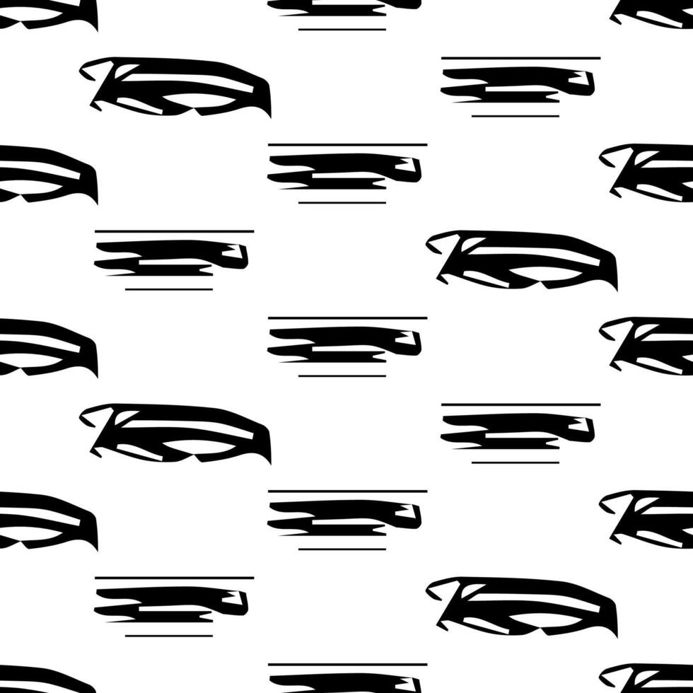 Seamless pattern with sketch oval shape vector