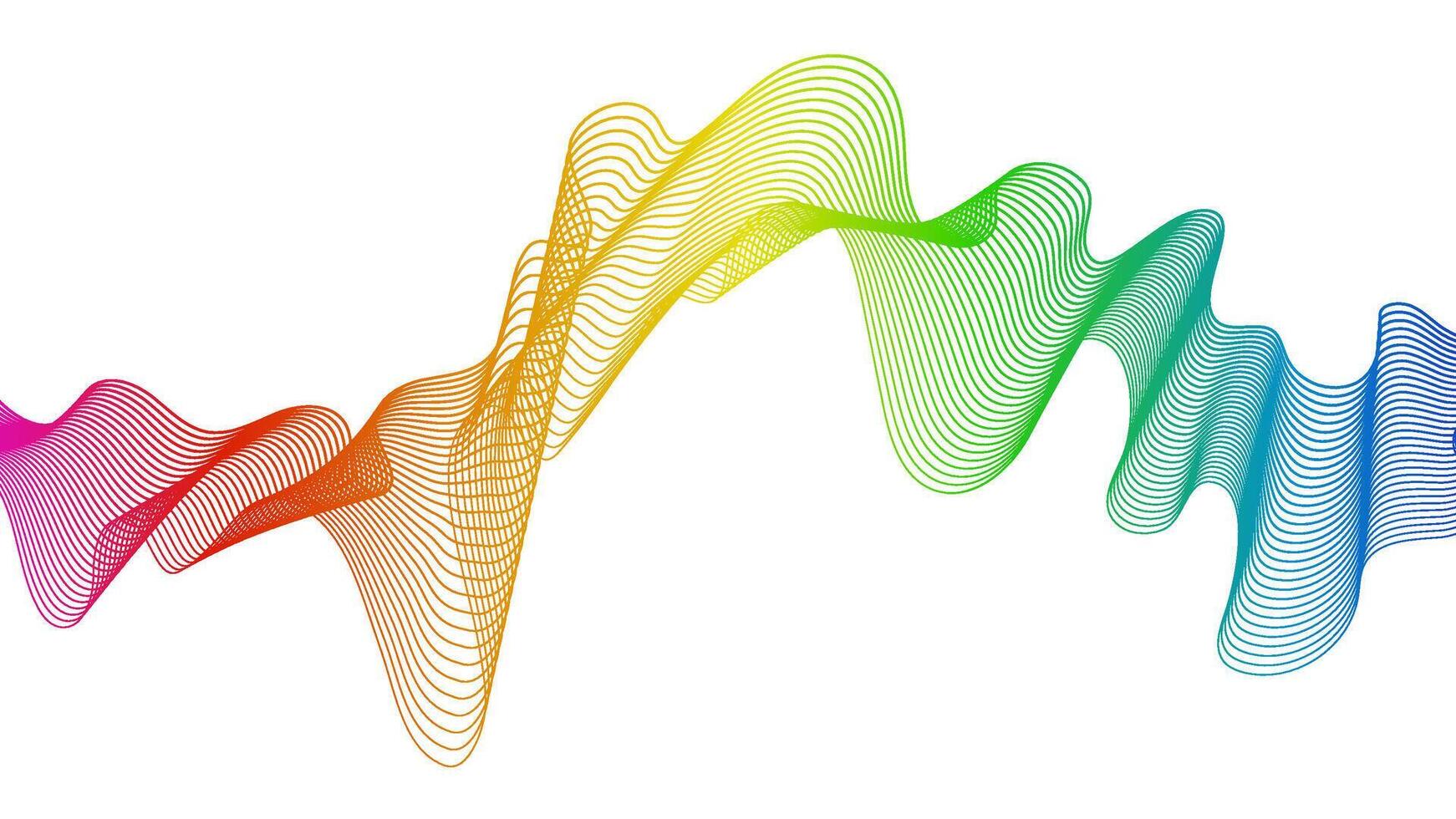 Abstract backdrop with wave gradient lines vector