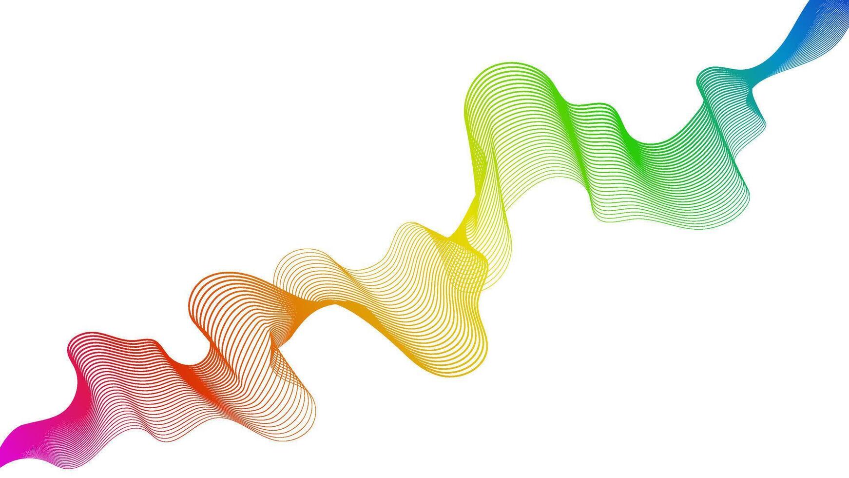 Abstract backdrop with wave gradient lines vector