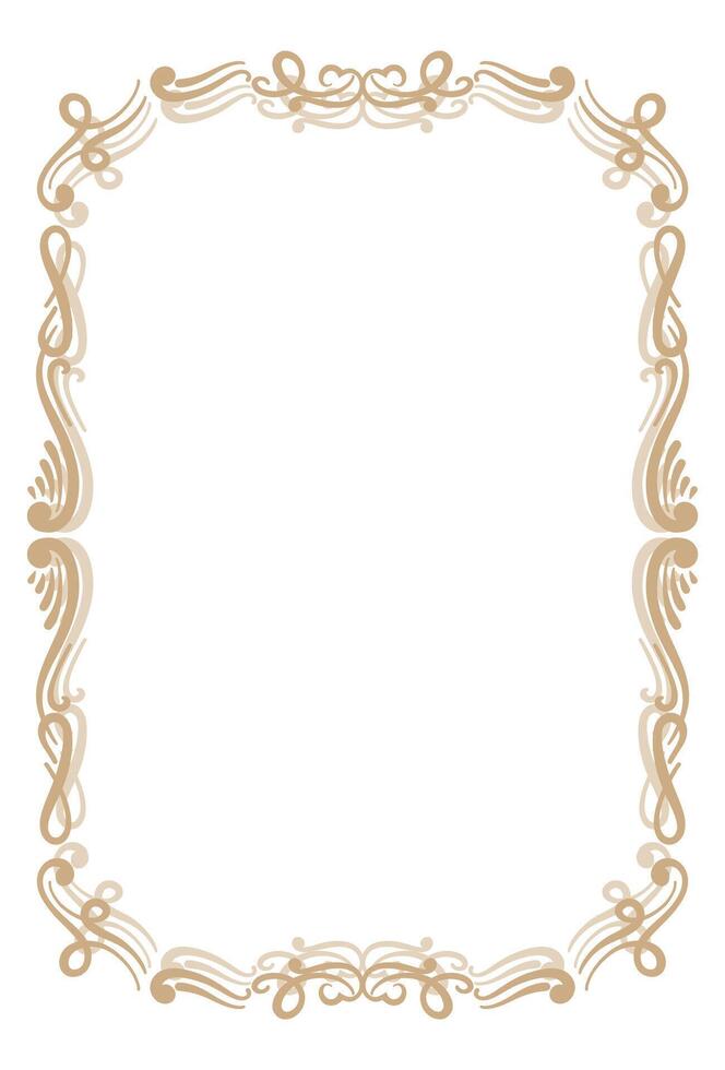 handrawn Ornament template frame vector
