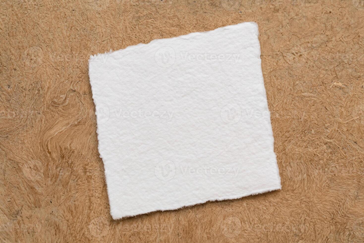 White Khadi Paper Sheet photo