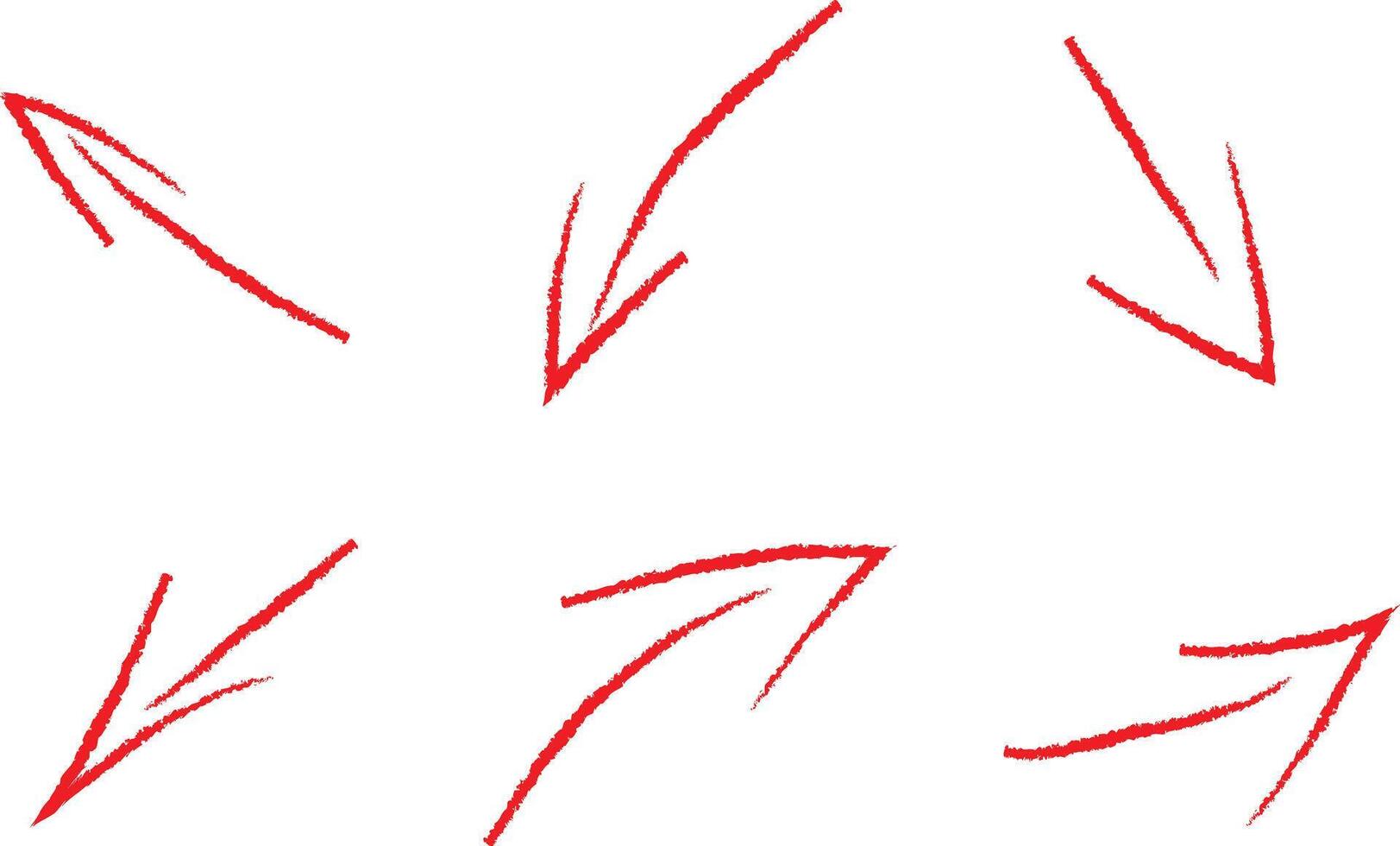 Abstract red arrows on a white background vector