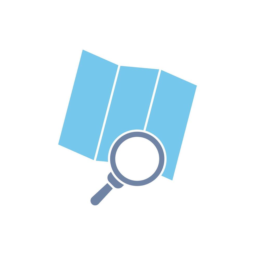 search map concept line icon. Simple element illustration. search map concept outline symbol design. vector