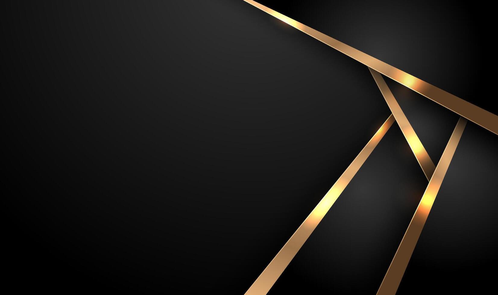 Modern luxury black and gold background. Elegant business and corporate presentation banner. vector