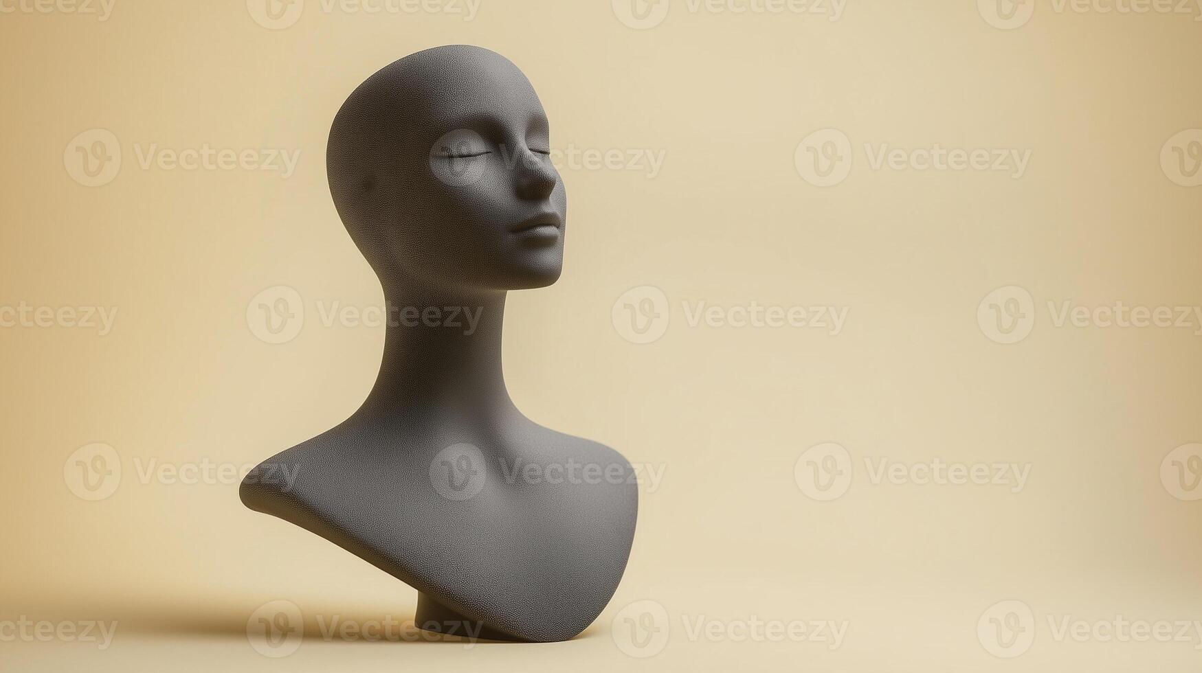 Stylish Grey Jewelry Mannequin Showcase photo
