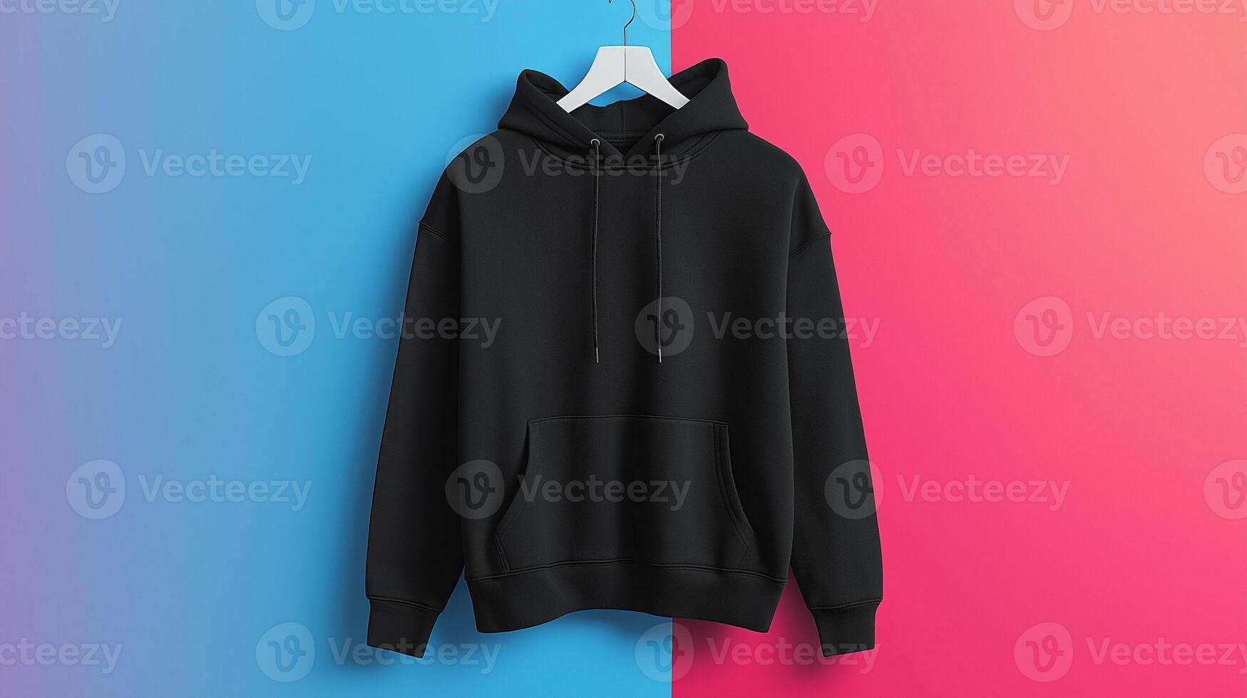 Black Hoodie with Custom Graphics Highlighted in Product Photography photo
