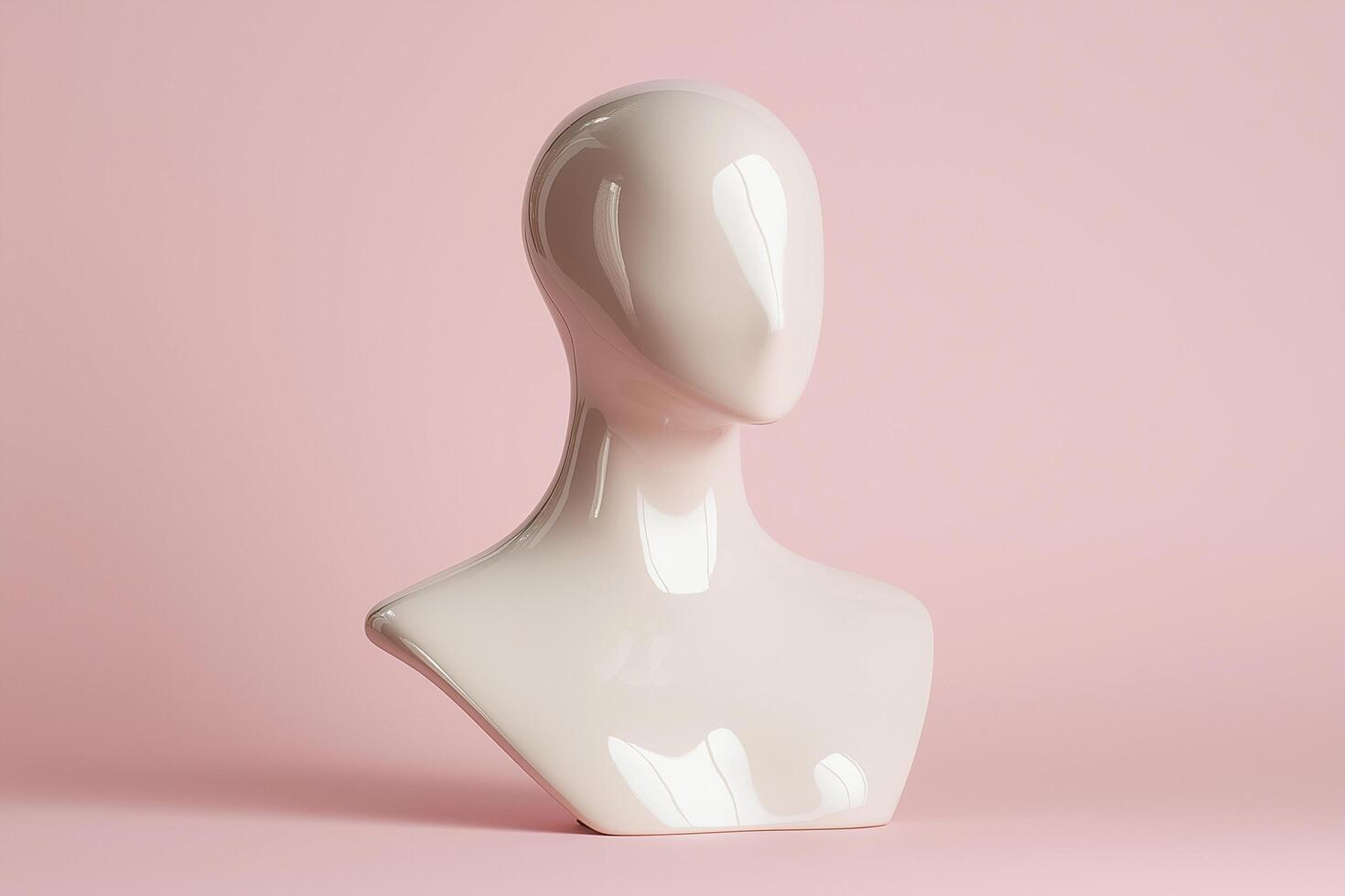 Elegant Beige Jewelry mannequin photo