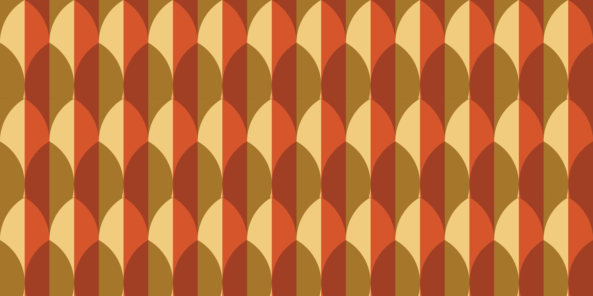 Autumn geometric pattern background vector