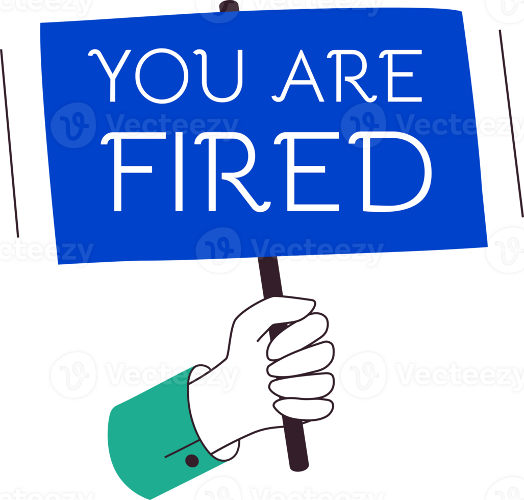 Fired banner modern colorful style png