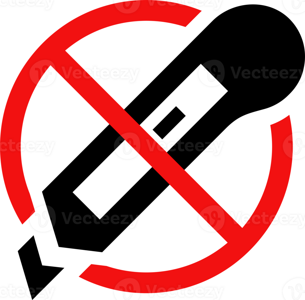 Prohibitoion stationery knife icon flat style png