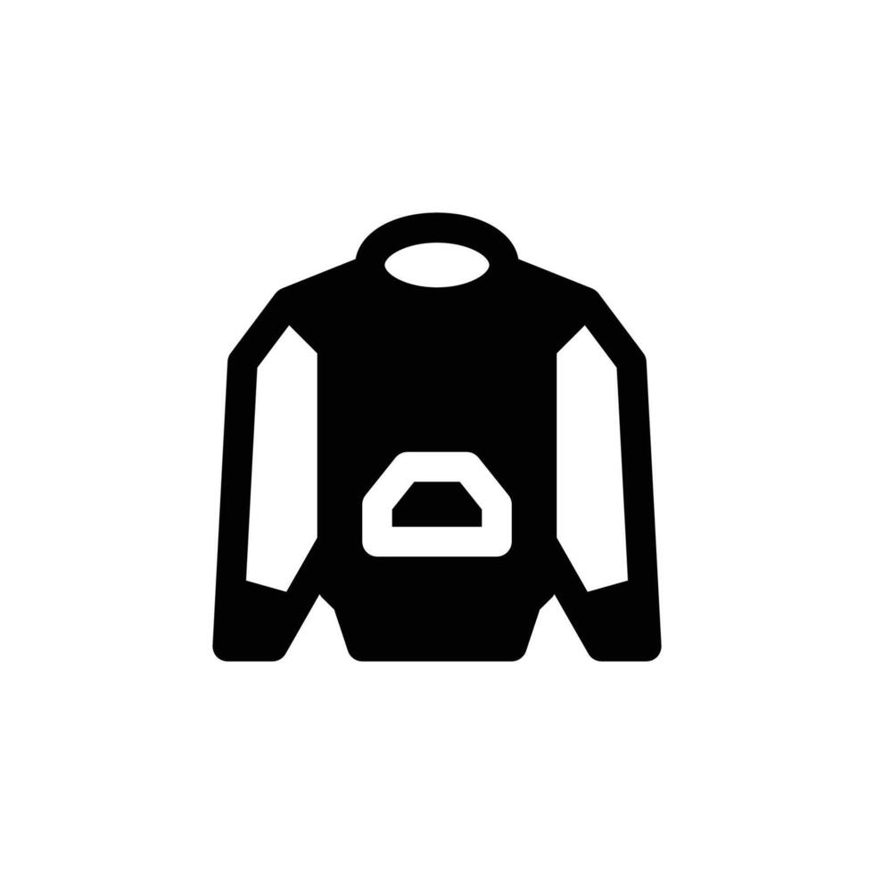 hoodie icon solid style vector