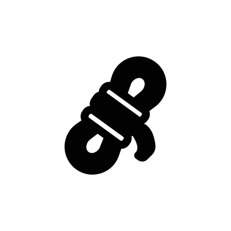 rope icon solid style vector