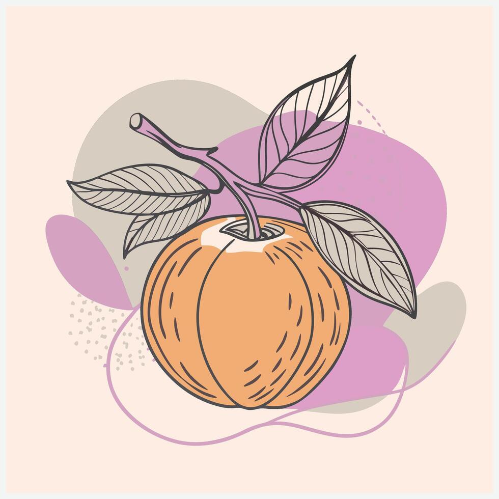 Cuppa Apple Fruit Illustration, Vibrant and Fresh Design for Your Creative Projects vector
