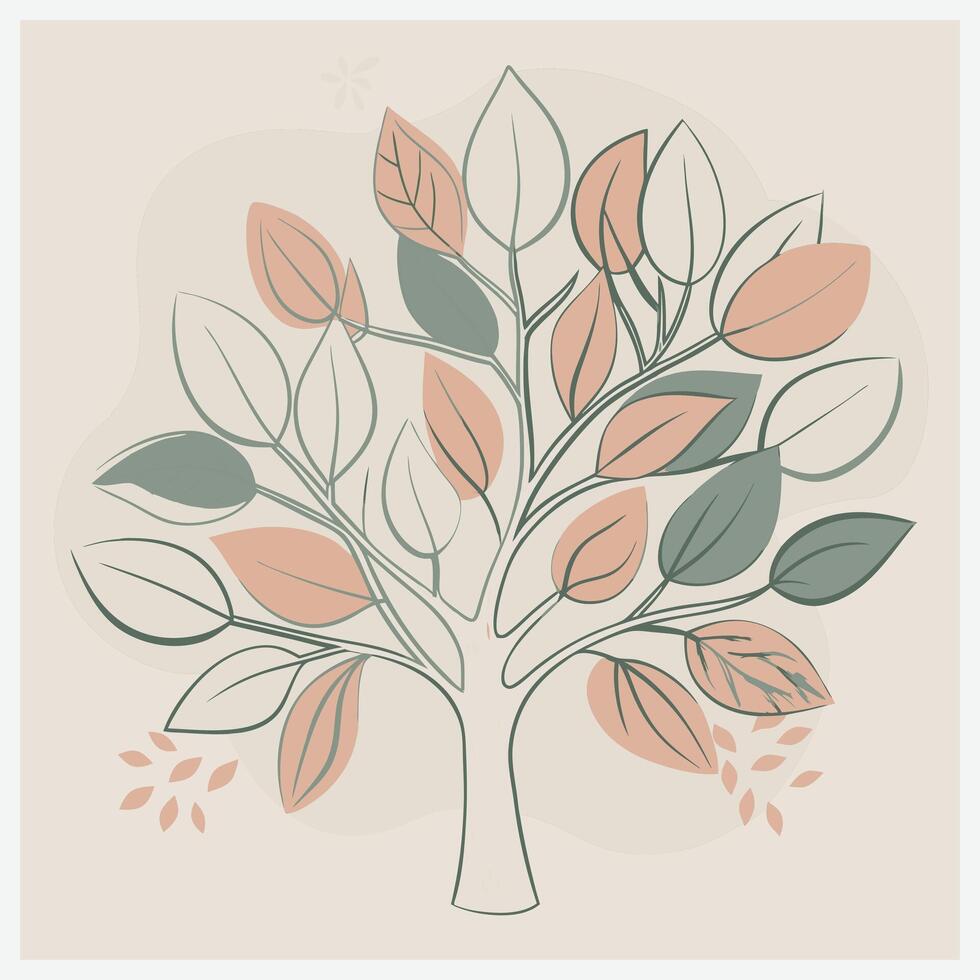 Majestic Big Tree , High-Resolution, Detailed Tree Illustration for Graphic Design and Print vector