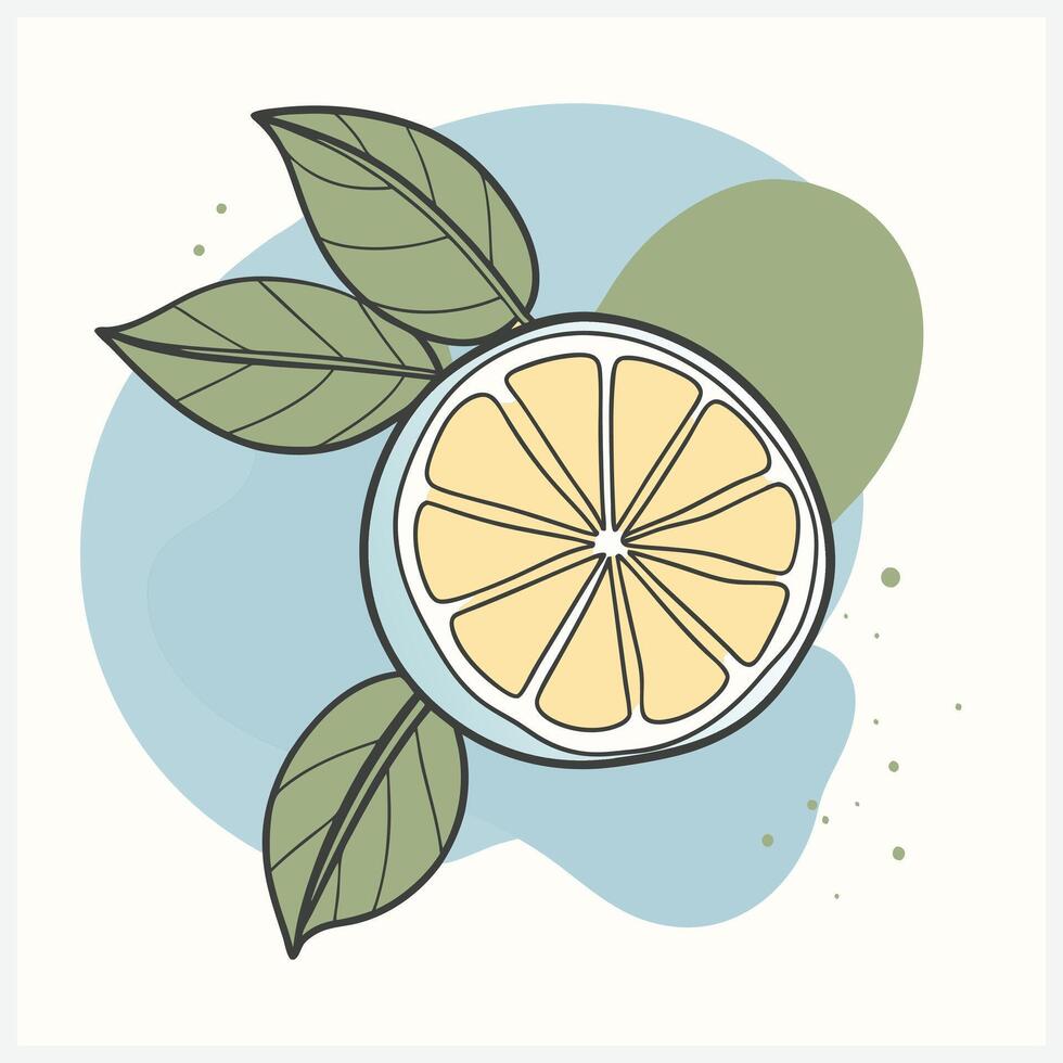 Desert Lime Fruit ,Vibrant and Detailed Illustration vector