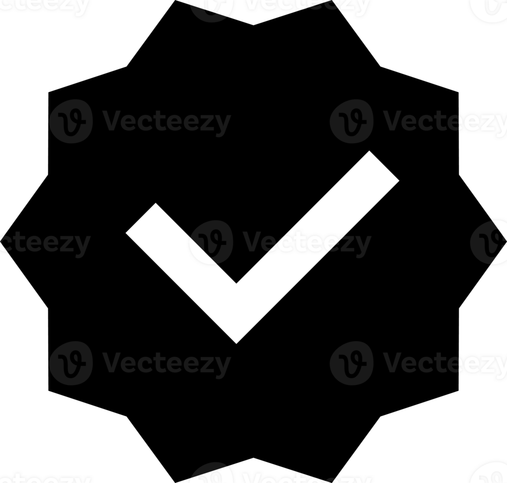 Checkmark, representing verified status badge png
