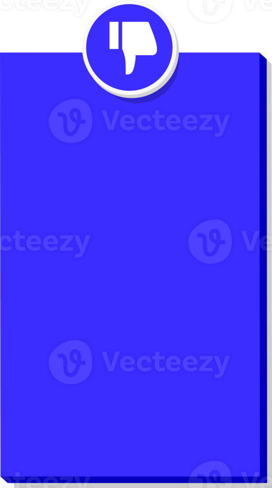 Dont template frame blue color png