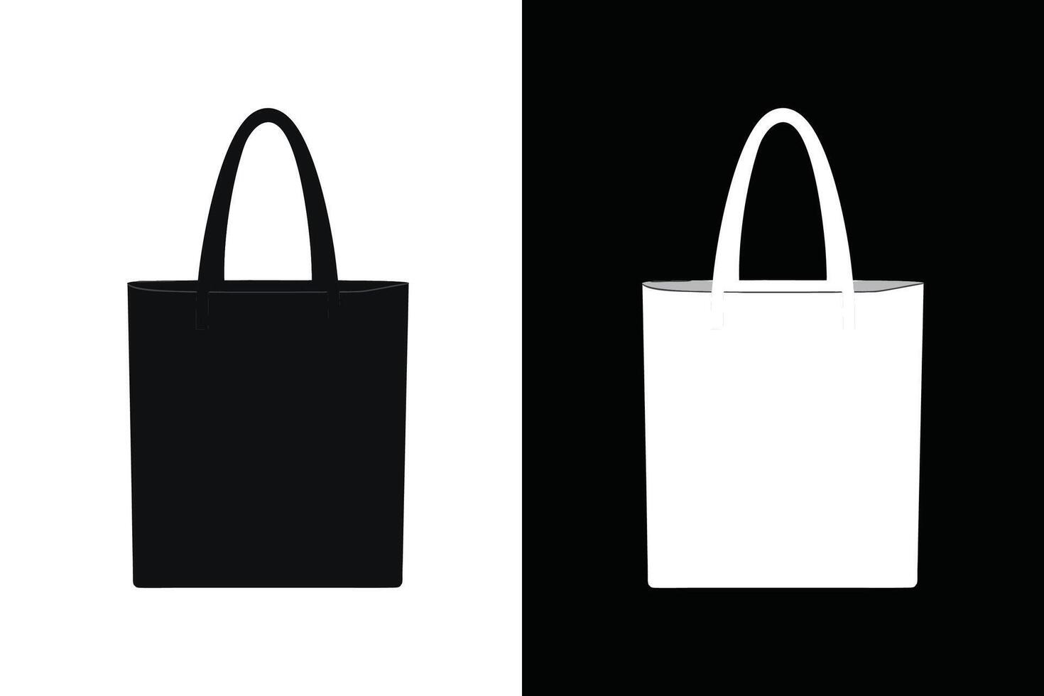 Tote Bag Mock up vector
